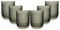 ARCA, Set di 6 Tumbler in Pasta di Vetro, per 6 Persone, Bicchieri Ideali per la Tavola, Resistenti e Duraturi, Lavabili in Lavastoviglie, Collezione Serenity, Colore Fumo, 250 ml