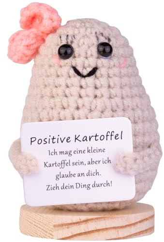 Mwmoeen Lustige Positive Kartoffel Pocket Hug, Kreative Positive Kartoffel Puppe Geschenke Beste Freundin Geschenke für Freundin Kleine Geschenke für Frauen(A14)