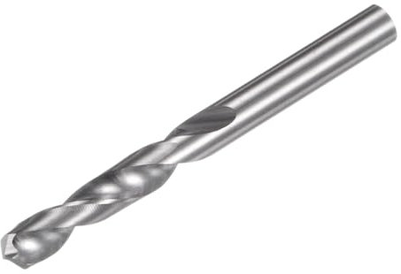 sourcing map Solid Carbide Drill Bit, 4.2mm (0.165) YG6X/C3 Micro-Grain Tungsten Carbide Jobber Twist Drill Bits Straight Shank for Drilling Stainless Steel Aluminum Metal Plastic