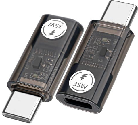 Seminer Adaptador de USB C a Lightning (Pack de 2), 35W PD Adaptador USB-C Adaptador Lightning Hembra a USB Tipo C Macho Compatible con iPhone 15 Pro Series iPad Pro Macbook Galaxy Note S9/S23 Ultra