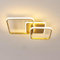 Mckalen LED Deckenleuchte Modern, 54W 6075LM Deckenlampe Gold Wohnzimmer, 52CM Deckenbeleuchtung für Schlafzimmer Esszimmer Küche, Warmweiß 3000K