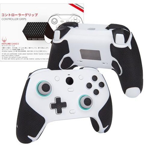 HOTLINEGAMES Controller-Griffe für Gamesir G7 HE / G7 SE / G7 Controllers, rutschfest, schweißabsorbierend, ausgezeichnetes Gefühl (Handle Grips+Buttons+Triggers)