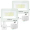 Aigostar 30W LED Strahler mit Bewegungsmelder Außen，2 Stück ，2750LM，6500K Kaltweiß Außenstrahler，IP65 Wasserdicht Scheinwerfer， Fluter für Innen und Außen，Garten， Innenhöfe， Haus，Garage， Hote