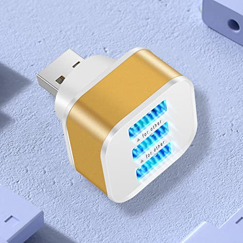 USB Plug Adaptor UK,Multi USB Charger Plug UK 3 Port 3 Pin USB Charger Multiple Mains Charger Power Adapter Fast Charging for iPhone 13 12 11 10 XS Max XR X 8 7 6 Samsung