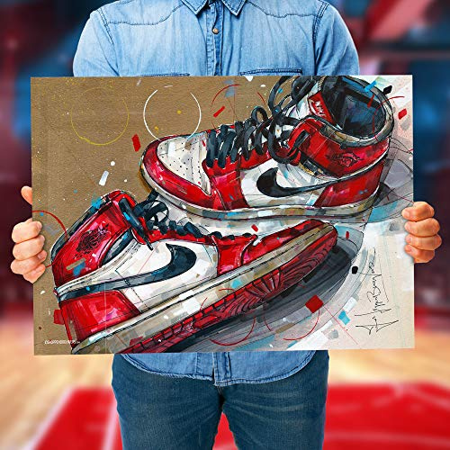 Sneaker AJ1 1985 Chicago Poster 70x50 cm