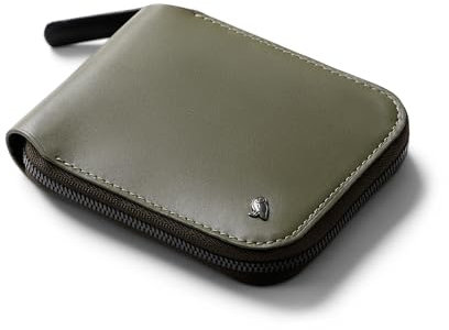 Bellroy Zip Wallet (8+ Cards, Flat Bills, Easy-Access Magnetic Coin Pouch) - Willow
