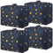 4 Pcs 105L Moving Bags, Heavy Duty Storage Bags Large Storage Box with Zips for Moving Storage Clothes Bedding Duvet Quilt Blankets Waterproof Moving Totes Christmas Storage Containers