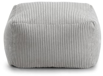 Gutekissen® Kinder Sitzsack „Miki“ - Bequem, Montessori Sitzkissen für Kinderzimmer (Hellgrau, 50x50x30 cm)