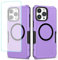 Wanyuexes Case for iPhone 11 Pro Max Case, Apple 11 Pro Max Case with Tempered Glass Screen Protector, Compatible with MagSafe, Heavy Duty Shockproof Phone Cover for iPhone 11 Pro Max Purple