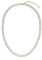 Purelei® Crystal Glow Kette mit Zirkonia-Baguette-Steinen – Edelstahl in Gold, Silber oder Roségold, 40-45 cm, edles Design (Gold)