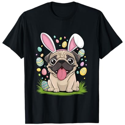 Mops Ostern Osterhase T-Shirt