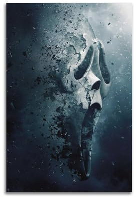 GFXEZZLH Scream Filmposter, 12 Leinwand-Wandposter und moderner Kunstdruck für Familienschlafzimmer, 20 x 30 cm