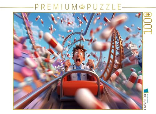 CALVENDO Puzzle Achterbahn durch die Pharmakologie - Medizinstudent | 1000 Teile Lege-Größe 64 x 48 cm Foto-Puzzle für glückliche Stunden