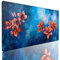 Gaming Mauspad Blau Mauspad XXL 80x30cm, Vernähten Kanten Schreibtischunterlage Blume Mousepad rutschfeste Gummiunterseite Wasserdicht Mauspad Gaming PC Zubehör Mouse Pad für PC, Laptop Büro 3G-Z