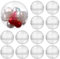 SEWACC 100Pcs 32MM Vending Machine Capsules Mini Empty Round Capsules Clear Plastic Containers for Party Favors, Prizes