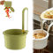 Colador colgante para grifo, cesta de drenaje multifuncional para fregadero de cocina, cesta de drenaje de fregadero de cocina, fácil de instalar, malla fina, multiusos (verde)