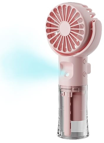 Renchey Tragbarer Sprühventilator | Handventilator Mit Wasserkühlung Und USB Ventilator | Mini 4 Geschwindigkeitsstufen Wassersprühventilator | Für Reisen Büro Zuhause Draußen Camping