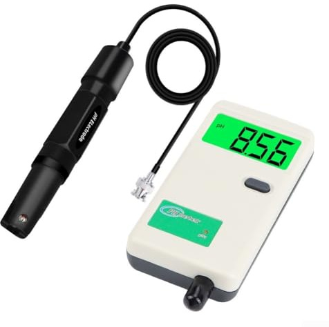 PH Meter Digital Tester mit Hintergrundbeleuchtung Anzeige für präzise Wassermessung, austauschbare Elektroden, geeignet für Labor, Aquarien, Pools und Hydrokultur