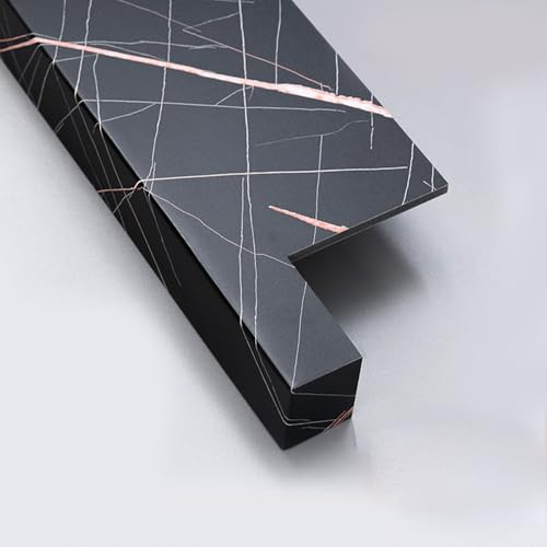 Fensterbank Innen Innenfensterbank, Fenster Im Marmor-Stil, Zuschneidbar Fenster Ersatzplatte, Pflegeleichter & Langlebiger Fenstersims für Innen(Black,80 * 10cm/31.5x3.9in)
