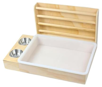 LeeQinersw Bunny Heu Krippe Heu Halter Rack Lebensmittel Dispenser Katzentoilette Tierbedarf Fütterung