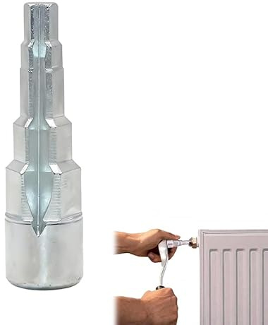 CeoxThao Adaptador de Broca Magnético 1/2 con Enchufe Hexagonal, Llave Escalonada Radiador Universal para Destornillador Eléctrico, Acero al Cromo Vanadio, para Plomería y Radiadores