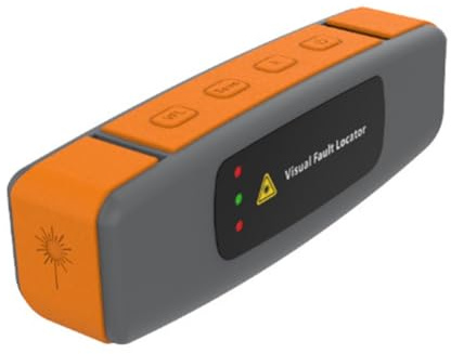 Akfldms Localizador Visual de Fallas Mini de 20 MW, Comprobador de Cables de Fibra Óptica, Alcance de 10 A 50 Km, Dispositivo Óptico, Detector de Luz Roja USB.