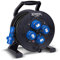 Kabeltrommel XREEL 230V/16A K2 IP68 Gummi H07RN-F 3x2,5mm² schwarz druckwasserdicht 25m