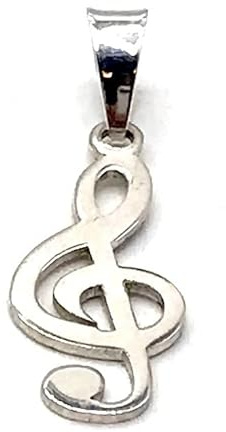 Pendentif clé de sol en argent 925/1000 – masbarata. Es