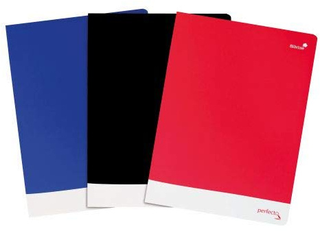 Silvine Notebook Soft Velvet Cover Perforated 75gsm 160pp A4 Assorted Ref PERA4RBBSTPack 6 167580