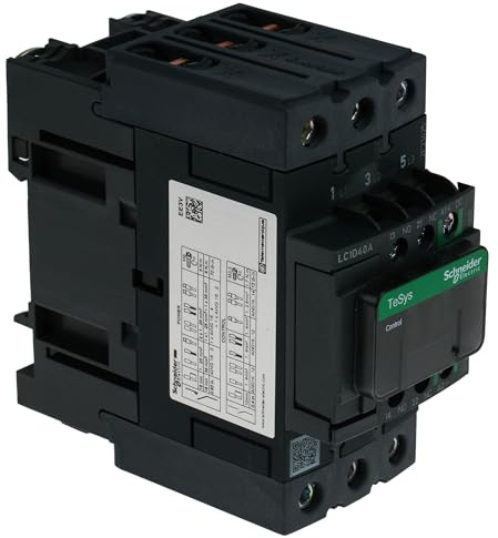 Schneider Electric, TeSys D, LC1D40ABBE, Contactor - 3P - 440 V - 40 A AC-3-24 V DC coil