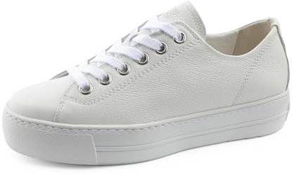 Paul Green Damen SUPER Soft Pauls, Frauen Low-Top Sneaker,schnürschuhe,schnürer,Plateausohle,Halbschuhe,straßenschuhe,Weiß (White/White),36 EU / 3.5 UK