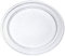 Universal Replacement Microwave Glass Turntable Plate with Flat Profile 245mm No Indents/Holes