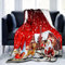 WONGS BEDDING Kuscheldecke 130x150 cm Weihnachten Sherpa Decke weiseitige Wohndecken Sofadecke Couchdecke Superweiche Fleecedecke Tiger Decke Sherpa Tagesdecke