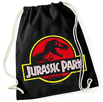 Jurassic Park Logo Gym Bag schwarz, Größe:onesize