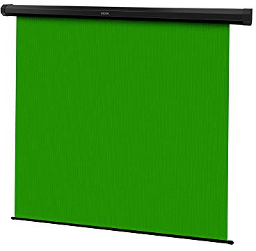 Ozone Chroma Grüner X80 -OZCHROMAX80- Entwickelt für professionelles Streaming und Fotografie, Größe 150x180cm, motorisiertes System, interkativer Hintergrund, Nicht reflektierend, Anti-Falten
