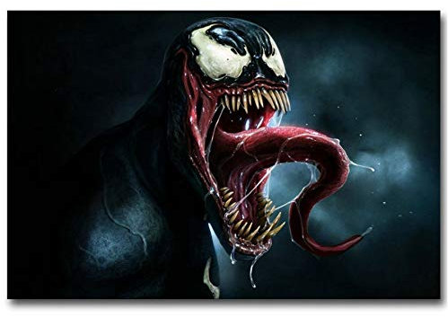 RUIYANMQ Leinwand Bild Venom Comic-Serie Filmplakat Druck Wandkunst Bild Wohnkultur Fx39Vt 40X60Cm Rahmenlos