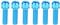 6Pcs M5x25mm Water Bottle Cages Screw Bolt Titanium Alloy Bike Bottle Bracket Storage Rack Bolt Bicycle Accessory(Blue),Bicycles and Spare Parts