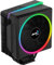 Ventilador de procesador AeroCool Cylon 4 PWM RGB, negro - ACTC-CL30410.01 / CYLON4