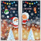 Vetrofanie Natalizie 313 PZ Vetrofanie Natale Rimovibile Statici in PVC DIY Addobbi Natalizi Contiene Fiocco di Neve Natalizia Alci Babbo Vetrofanie Natale per Finestre Adesivi