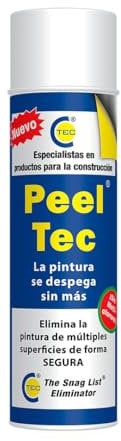 CTEC Peel Tec - Don’t Burn It. Peel It - Paint Remover & Stripper - Peels Paint from Wood, Metal & Other Materials - Aerosol Spray - 500ml