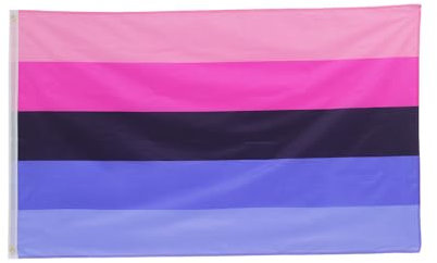 Flaglink Ominisexuelle Pride-Flagge, 91 x 152 cm, LGBT Pansexualität Omini Pride Banner