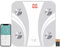 Get Fit Smart Bathroom Scales - Monitor Weight Loss Digital Body Weighing Scale - Connect to iOS/Android via Bluetooth with Easy to use APP Fitdays/Onfit, LCD Display & Automatic On/Off - White