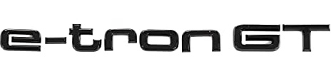 Audi 4J3853741CT94 Schriftzug e-tron GT Aufkleber Modellschriftzug Black Edition Emblem, schwarz
