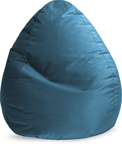 Sitting Point Sitzsack Marla XXL Samt Petrol
