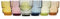 Sänger | Bunte Trinkgläser Set Casablanca, 6er Set Wassergläser spülmaschinenfest, farbige Saftgläser | 200 ml
