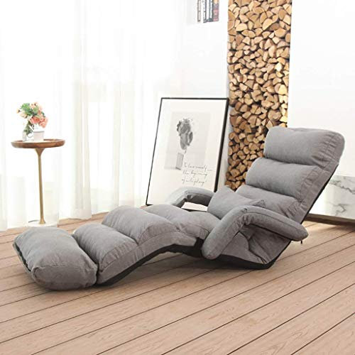 WANWEN Schaukelstuhl, LazySofa, SingleSofa Bett Multifunktional TatamiSofa Bett mit Armlehnen Chaiselongue (Farbe: A3) Little Surprise