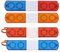 Socobeta RC LED-Lichtsimulationsdesign 4 Modi RC-Blitzlampe LED-Alarmlicht für 1/8 1/10 RC-Autos(Gelb)