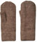 PIECES Damen Pcnella Mittens Noos Bc, Fossil, Einheitsgröße