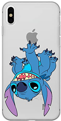 ERT GROUP mobile phone case for Iphone XS Max original and officially Licensed Disney pattern Stitch 013 optimally adapted to the shape of the mobile phone, partially transparent
