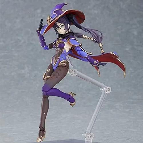 REOZIGN Genshin Impact Figuren, Mona Figur, Statue, 15 cm, austauschbar, Gesicht, bewegliche Gelenke, Puppe, Spielzeug, Anime, Sammlung, Dekoration für Anime-Fans